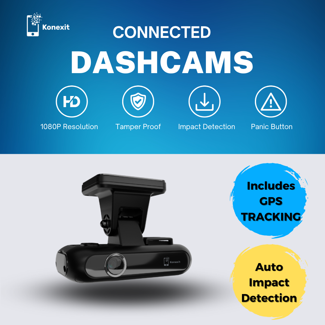 Connected vehicle dashcam in the UK with impact detection and remote video download
