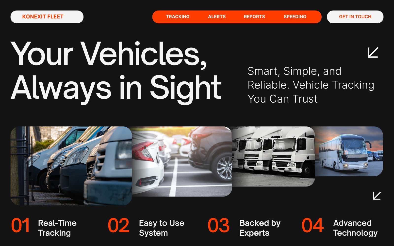 GPS fleet tracking system for real-time commercial vehicle monitoring.